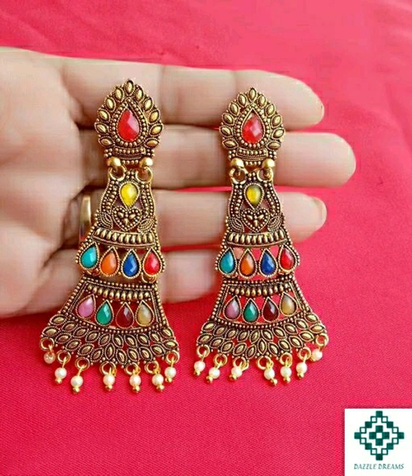 Golden Hanging Earrings