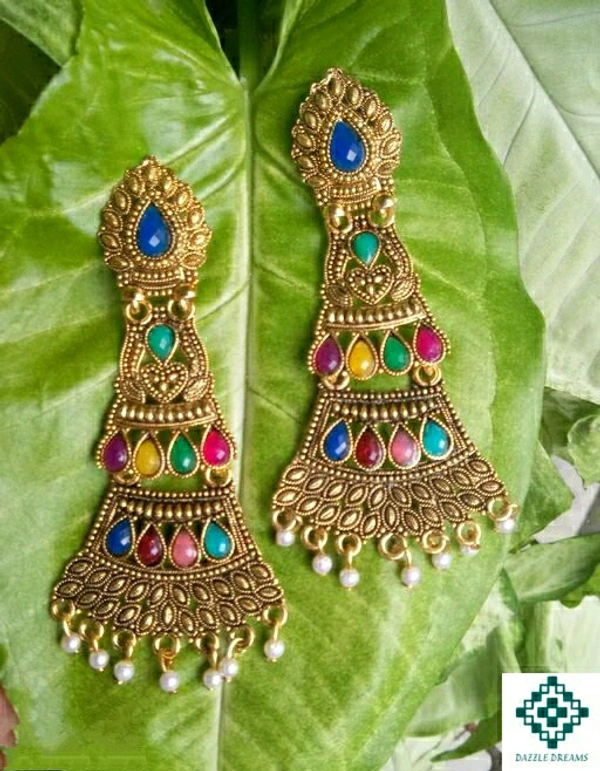 Golden Hanging Earrings