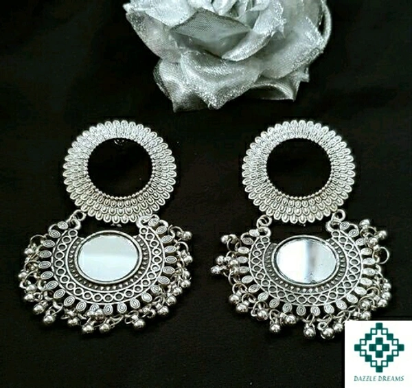 Oxidized Ghungroo Earrings