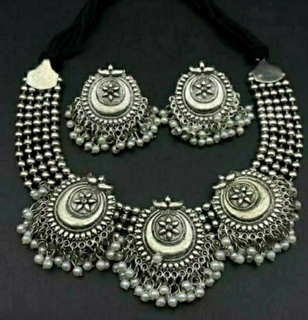 Oxidized Choker Set