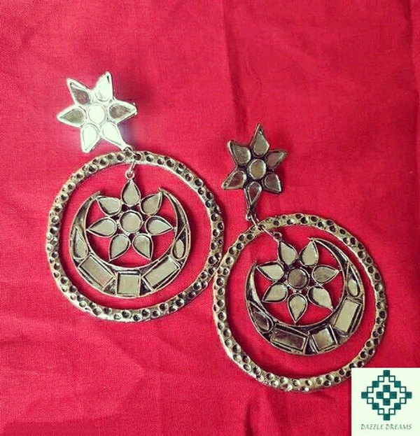 Glass Oxidized Earrings