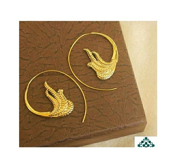 Golden Hoop Earrings