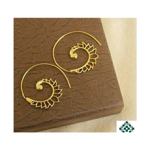 Golden Hoop Earrings