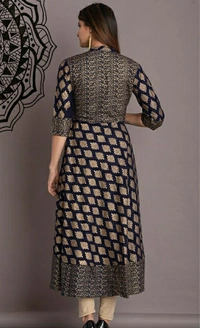 Anarkali Kurti  - Black