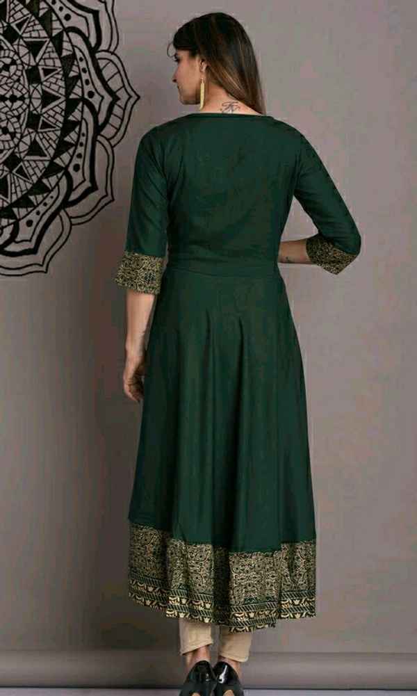 Anarkali Kurti  - Green