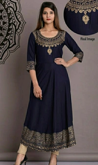Anarkali Kurti  - Blue