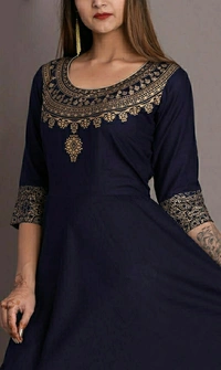 Anarkali Kurti  - Blue