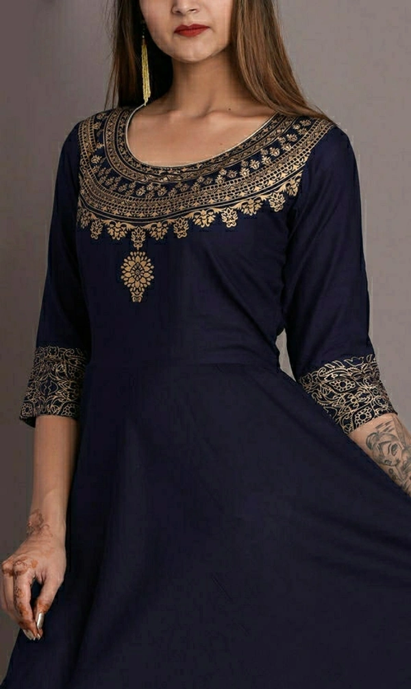 Anarkali Kurti  - Blue