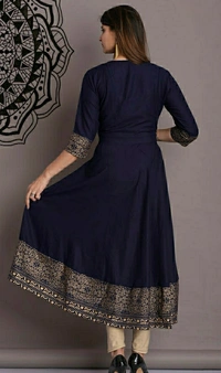 Anarkali Kurti  - Blue