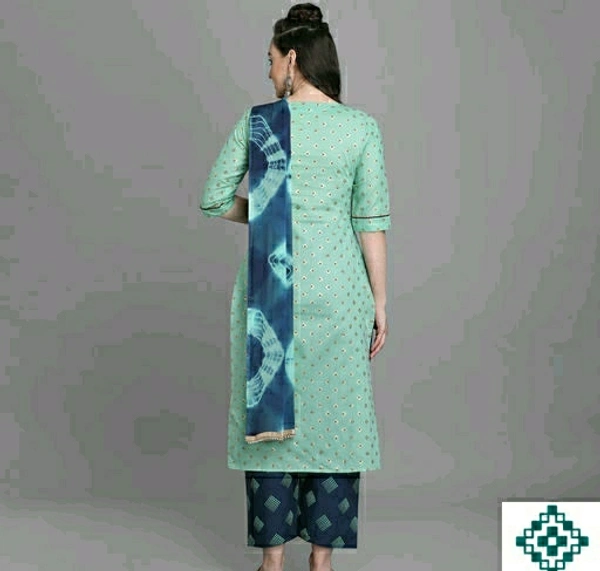 Rayon Kurta Set - Sky Blue