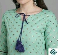 Rayon Kurta Set - Sky Blue