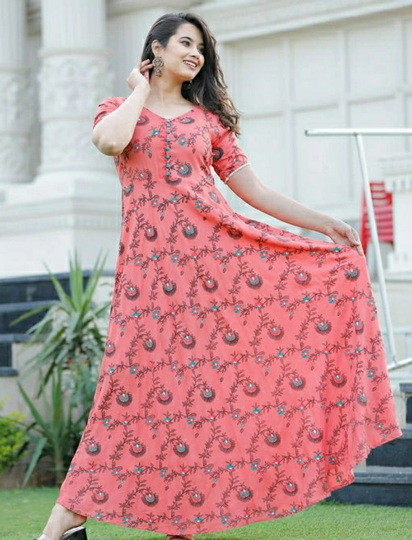 Rayon Gown 