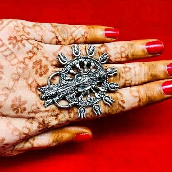 Oxidized Finger ring - Shiny
