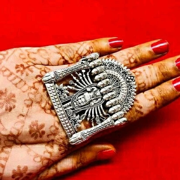 Oxidized Finger ring - Shiny