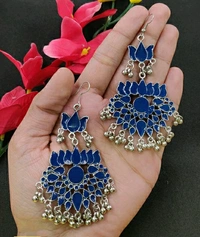 Afghani Earrings - Red