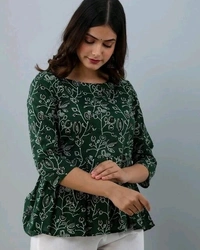 Cotton Short Kurti - M