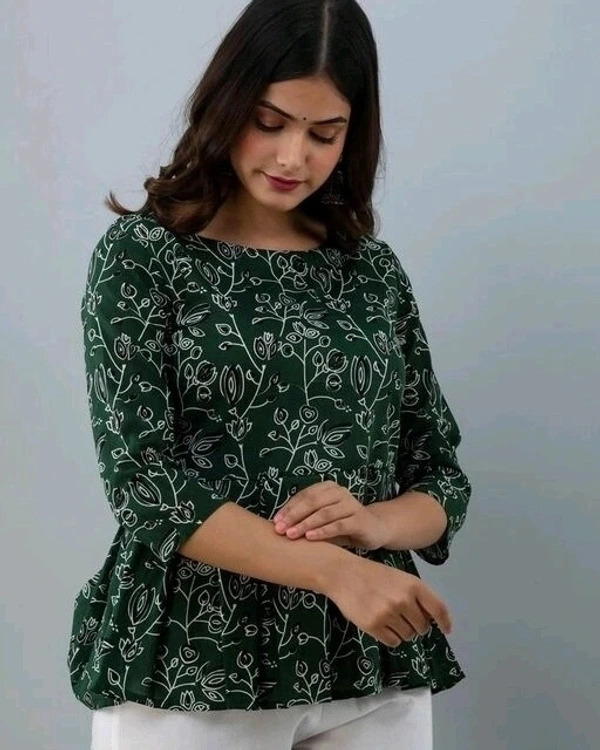 Cotton Short Kurti - M