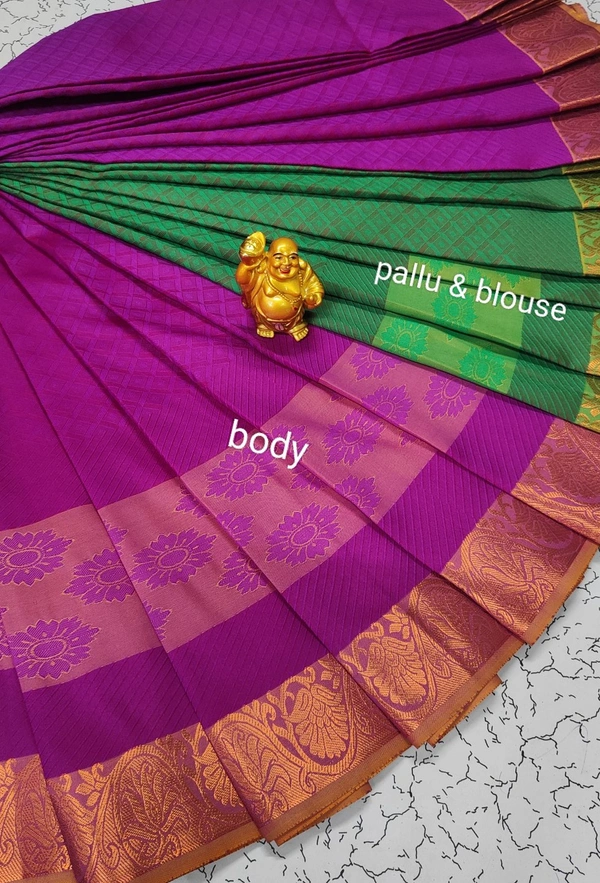 Dhanshika Soft Silk - SK056 - Purple Pizzazz