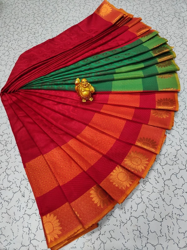 Dhanshika Soft Silk - SK058 - Red