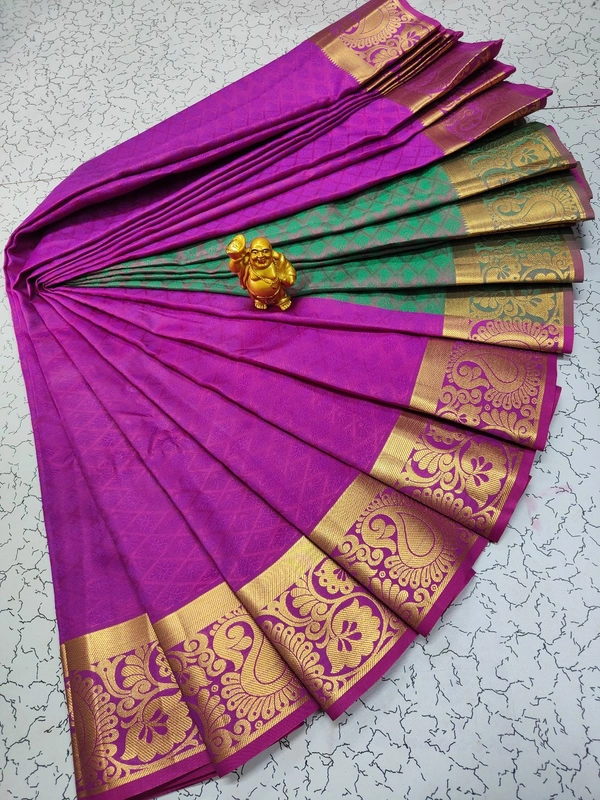 Dhanshika Soft Silk - SK059 - Purple Pizzazz