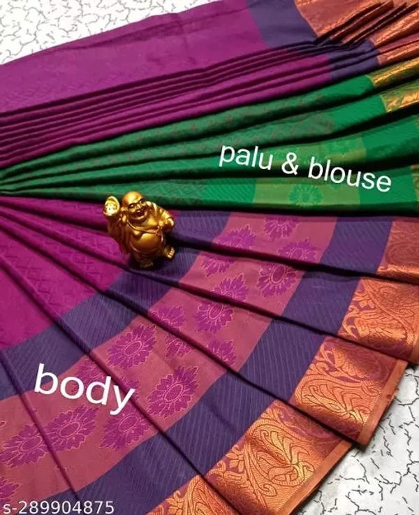Offer Saree - SK063 - Violet Eggplant