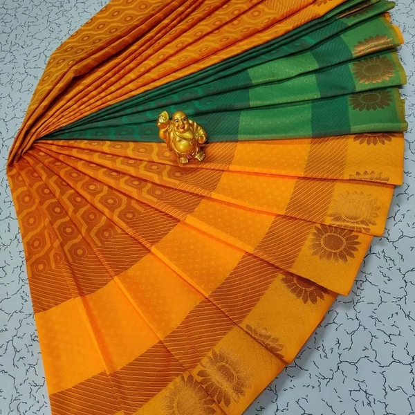 Dhanshika Soft Silk - SK070 - Golden Tainoi