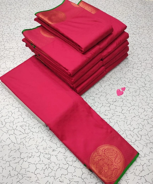 Soft Silk Embossed Saree - SK114