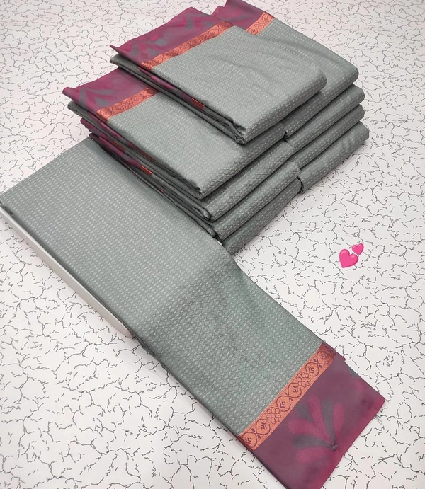 Soft Silk Embossed Saree - SK119