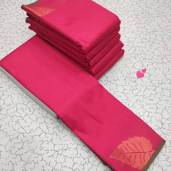 Soft Silk Embossed Saree - SK128
