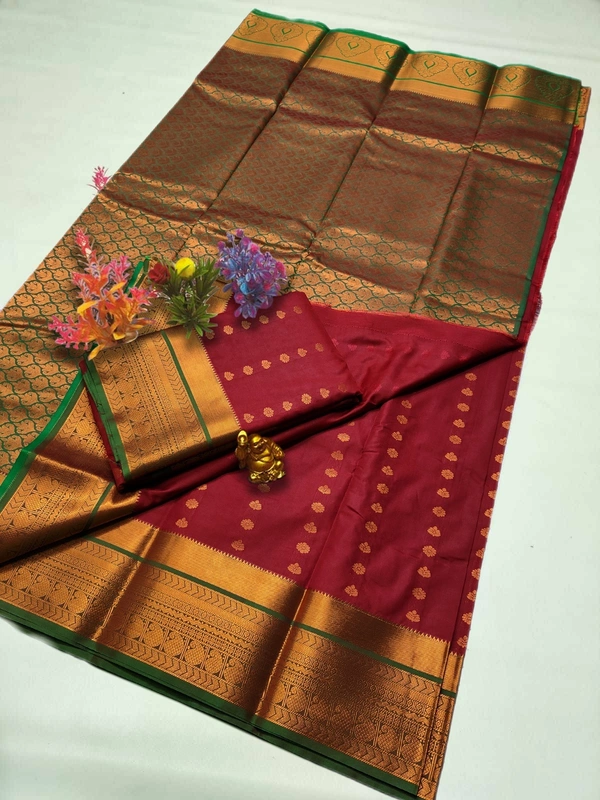 SK TEX Semi silk jari putta saree - SK465