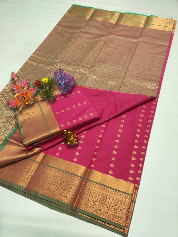 SK TEX Semi silk jari putta saree - SK466