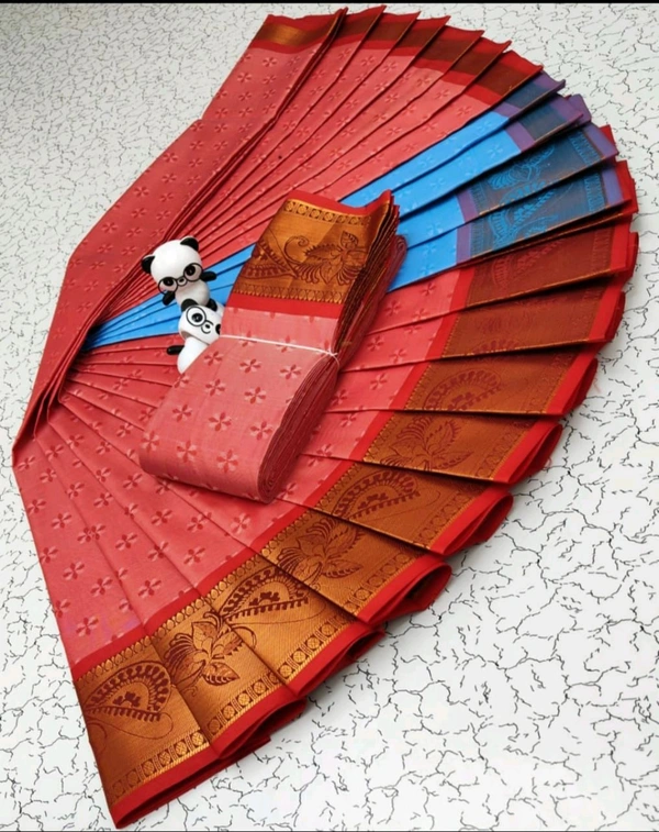 Sakthi Tex 3d Emboss Art Silk Saree