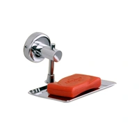 BA12 Stainless Steel Anti Rust single Dish-Bathroom Soap Holder, Medium (Silver Finish)