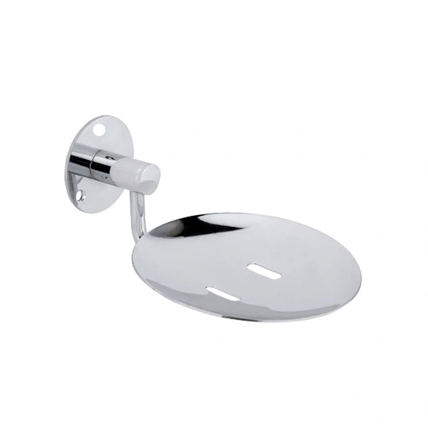 BA13 Stainless Steel Anti Rust single Dish-Bathroom Soap Holder, Medium (Silver Finish)