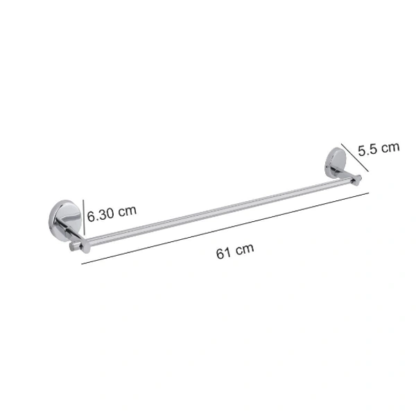 BA15 Stainless Steel 24 inch Towel Holder Rod for Bathroom | Kitchen | Living Room