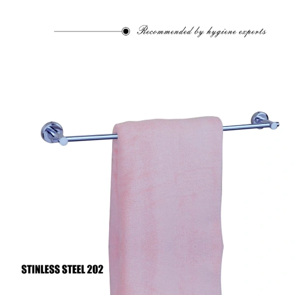 BA16 Stainless Steel 24 inch Towel Holder Rod for Bathroom | Kitchen | Living Room