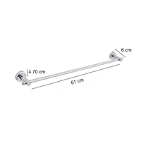 BA16 Stainless Steel 24 inch Towel Holder Rod for Bathroom | Kitchen | Living Room