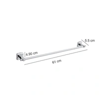 BA17 Stainless Steel 24 inch Towel Holder Rod for Bathroom | Kitchen | Living Room