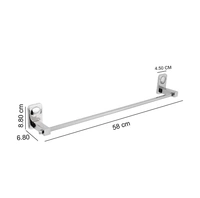 BA19 Stainless Steel 24 inch Towel Holder Rod for Bathroom | Kitchen | Living Room