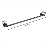 BA29 Stainless Steel 24 inch Towel Holder Rod for Bathroom | Kitchen | Living Room