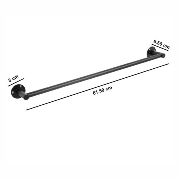 BA29 Stainless Steel 24 inch Towel Holder Rod for Bathroom | Kitchen | Living Room