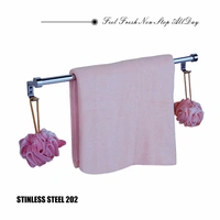 BA30 Stainless Steel 24 inch Towel Holder Rod for Bathroom | Kitchen | Living Room