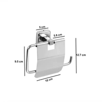 BA31 STAINLESS STEEL TOILET PAPER ROLL HOLDER FOR BATHROOM (SILVER)