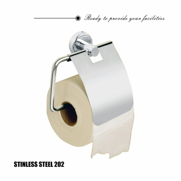 BA32 STAINLESS STEEL TOILET PAPER ROLL HOLDER FOR BATHROOM (SILVER)
