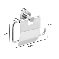 BA32 STAINLESS STEEL TOILET PAPER ROLL HOLDER FOR BATHROOM (SILVER)