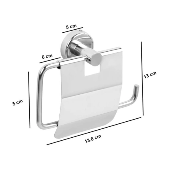 BA32 STAINLESS STEEL TOILET PAPER ROLL HOLDER FOR BATHROOM (SILVER)
