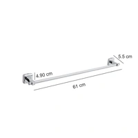 BA33 Stainless Steel 24 inch Towel Holder Rod for Bathroom | Kitchen | Living Room