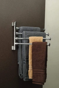 BA38 Stainless Steel 24 inch Towel Holder Rod for Bathroom | Kitchen | Living Room