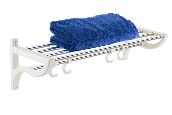 TR01 Towel rack Abs+ stainless steel white