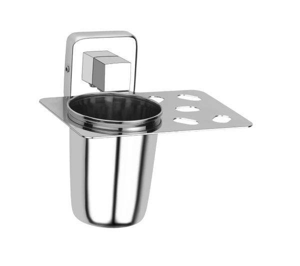 BA52 Platinum Stainless Steel Tooth Brush Holder